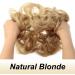 JJstar 2PCS Curly Messy Bun Hair Piece Set - Blonde Synthetic Fiber Scrunchies for Women & Girls - Buy Online on SooperMarket.com
