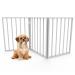 PETMAKER Pet Gate  Dog Gate for Doorways, Stairs or House Freestanding, Folding, Accordion Style, Wooden Indoor Dog Fence (24-Inch, White)