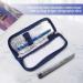 Knadgbft Portable Insulin Cooler Bag Diabetic Insulin Travel Case Cooler Pill Box Aluminum Foil Ice Bag (Navy Blue) - Buy Online on SooperMarket.com