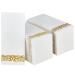 LEKOCH 100 PCs disposable napkins white with gold design air laid fabric-like napkins for wedding premium quality 43x30 cm gold degsin 1-100PCs