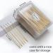 Bamboo Cotton Swabs 500 Count - Biodegradable 6 inch Cotton Buds - Organic Tip Applicators for Makeup, Cleaning & Pets Care - Buy Online on SooperMarket.com