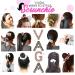 VAGA Cute Scrunchies Set - 6 Colors, Soft Hair Elastics, Ponytail Holder Pack - Satin Scrunchies for Thick Hair - Buy Online on SooperMarket.com