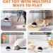 3-in-1 Cat Laser Toy with Interactive Tumbler Ball, Feather Toys, Real Mice Sound - 3 Speeds, 3 Timers - Rechargeable - Indoor Electronic Kitten Chaser Toy - 2021 Newest - Buy Online on SooperMarket.com