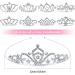 inSowni 8 Pieces Decorative Princess Dazzling Rhinestone Silver Metal Tiara Crown Headbands Wedding Birthday Party Prom Headpieces for Brides Bridesmaids Women Girls Teens Kids - Buy Online on SooperMarket.com