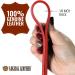 Logical Leather 6FT Braided Dog Leash - Heavy Duty Full Grain Leather Lead in Red - Buy Online on SooperMarket.com