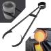 26" Foundry Crucible Flask Tongs for Graphite Refinery Crucibles for Gold Silver Copper Metal Melting Casting Refining Tool
