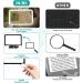 5X Magnifying Glass with LED Light Lighted Magnifying Glass with 48 LED Cold&Warm Light(3Modes) Handheld Rectangle Magnifier Glass for Reading and Close Working Gift for Low Vision and Seniors - Buy Online on SooperMarket.com