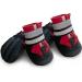 NeuWook Waterproof Dog Boots Set of 4 for Small Medium Large Dogs - Non-Slip and Wear-Resistant Protective Shoes with Reflective Straps - Size M Red - Buy Online on SooperMarket.com