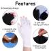 SIUSIO Anti UV Shield Glove - UV Protective Sleeves Fingerless Glove for Gel Manicures protect Hands from LED Lamps Nail Dryer Professional Protection Tool for Skin Care Nail Art Microfiber White - Buy Online on SooperMarket.com