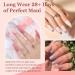 Modelones 6 Color Dip Powder Nail Kit Starter Set | Nude Pink Glitter | Base/Top Coat Activator | French Manicure DIY Salon Golden - Buy Online on SooperMarket.com