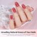 Modelones Jelly Gel Nail Polish 6 Colors Nude Gel Polish Milky White Pink Red Gel Neutral Nail Art Design Translucent Gel Nail Kits Soak Off LED Nail Gel Manicure DIY Salon Jelly Pink Red - Buy Online on SooperMarket.com