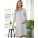 Marvmys Maternity Hospital Breastfeeding Nightdress | 3/4 Sleeves Nursing Nightgown | V Neck Pajama for Pregnant Women - Light Grey - Buy Online on SooperMarket.com