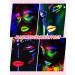 Kalolary Glow in the Dark Neon Eyeshadow Palette - 24 Colors, UV Glow, Matte & Glitter, Highly Pigmented, with 4 Brushes - Buy Online on SooperMarket.com