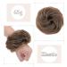 Thick Synthetic Hair Bun Extensions - Messy Hair Scrunchies for Women - Medium Brown to Coffee Brown (45g) - Light Brown Updo Ponytail Hairpiece - Buy Online on SooperMarket.com