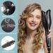 MIUOPUR Automatic Hair Curling Iron - Smart Auto Rotating Curling Wand with Ceramic Ionic Barrel & Temperature Display - Professional Styling Tool in Black - Buy Online on SooperMarket.com