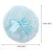 Buy Beavorty Large Fluffy Powder Puff Set - 3 Round Loose Powders with Ribbon Bow Handle | Sky Blue - Perfect for Face & Body - Buy Online on SooperMarket.com