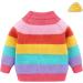Mud Kingdom Baby Girl Rainbow Stripe Sweater Pullover Pink 12-18 Months - Buy Online on SooperMarket.com