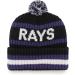 47 Tampa Bay Rays Cooperstown Bering Cuff Knit Stretch Beanie - Black Team Color Logo - Unisex - Buy Online on SooperMarket.com
