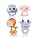 CHILLAX Teether Toys - Soothing Baby Teething Relief Toys  Helps Relieve Gum Pain - Soft  Easy-to-Grip  Non-BPA Silicone Teethers for Babies - Dishwasher-Safe - Shower Gifts for Infants 3+ Months Old
