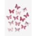 VERTBAUDET set of 14 decorative butterflies multi-coloured ONE SIZE One size Multi-coloured