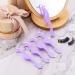 60-Piece Plastic Eyelash Extension Tweezers - Purple False Eyelash Applicator Tool for Lash Application and Removal - Buy Online on SooperMarket.com