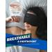 Sleep Headphones Breathable Bluetooth V5.4 Eye Mask Sleeping Headphones Wireless Eye Mask Sleep Earbuds for Side Sleeper Women Office Air Travel Cool Tech Gadgets Unique Gifts Loup Pour Dormir Black - Buy Online on SooperMarket.com