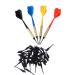Arachnid Plastic Soft Tip Darts, Lot of 12 Assorted Colors Plus 50 Extra Tips