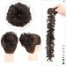 SEGO Hairpiece Extensions - Real Hair Long Messy Bun Updo Voluminous Dark Brown #2 - International Shipping Available - Buy Online on SooperMarket.com