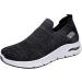 Rytejfes Women's White Waterproof Wedge Heel Sneakers - Stylish Laced Walking Shoes & Slip-On Flats in Blue & Black - Size 40 EU - Buy Online on SooperMarket.com