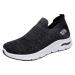 Rytejfes white shoes women laces sneaker women high walking shoes women waterproof wedge heel sneaker women blue shoes women with heels flat shoes for women slip on shoes black 40 EU