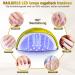 Buy NailGirls 150W LED UV Nail Lamp - Auto Sensor 4 Timers LCD Display Removable Magnetic Plate - Perfect for Gel Nails & Nail Studios - Buy Online on SooperMarket.com