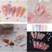 Flymind 3D Flower Nail Charms Set - Light Changing Acrylic Resin Flowers & Metal Caviar Beads for DIY Manicure Decoration | Includes Pickup Pencils & Tweezer - 36 Grids - Buy Online on SooperMarket.com
