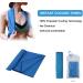 U-pick Cooling Towel(40" x 12") Soft and Breathable Chilly Towel Stay Cooling for Sports Workout Fitness Gym Yoga Pilates Travel Camping & More Gold/Blue/Jade/Dark Grey - Buy Online on SooperMarket.com