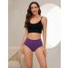 Leovqn Lace Trim Period Pants for Women XL Purple - Heavy Flow Menstrual Underwear, Leakproof Postpartum Briefs - Buy Online on SooperMarket.com