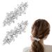 Crystal Barrette 2Pcs Pearl Hair Clips Rhinestone Bride Wedding Hair Accessories Elegant Jewelry Hair Decorations For Women Bridal Wedding Party Gift A-7