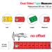 Soft Multicolor Tape Measure Set for Body Sewing and Craft - 60-inch/150-cm Dual Sided Measuring Tape with Snap Button Closure - Buy Online on SooperMarket.com