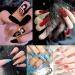 Stiletto Clear Nail Tips 500PCS Full Cover Acrylic Nails with Case for Nails Salon - Buy Online on SooperMarket.com