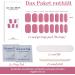 16 PCS Purple Gel Nail Polish Stickers - Full Wraps for Women & Girls | Cured Gel Nail Strips Decoration (BSG-0296-rosa) - Buy Online on SooperMarket.com
