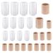 AUXHCYL 26 Pieces Toe Tubes Sleeves Toe Cushion Soft Gel Corn Pad Protectors Toe Caps Relief The Pain Toe Separator Silicone Toe Protectors Women for Toes and Fingers