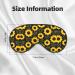 Buy SSIMOO Cute Sunflower Soft Sleep Eye Mask - Breathable Travel Eye Patch for Relaxation (Black) - International Shipping Available - Buy Online on SooperMarket.com