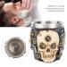 Men's Beard Shaving Shell - Thick Stainless Steel Razor Soap Cups & Shaving Brush for Home & Salon Use - Buy Online on SooperMarket.com