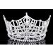 Silver Plated Rhinestone Crystal Pageant Tiara Crown - T1016 - Buy Online on SooperMarket.com