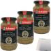 Schamel mustard-dill sauce gravadine refined with horseradish 3-pack (3x140ml glass) + usy block