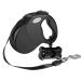 Dog Lead Retractable 5M Extendable Dog/Pet Leads/Leash with Waste Bag Dispenser and Poop Bags Extendable Tape Lead Belt for Dogs Pets Puppy up to 50KG/5m (110 lbs/16ft) 50kg-with waste bag Dispenser