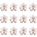 Kioiner 12 Pcs Mini Hair Claw Clips 2.1cm Diamond Hair Clips Cute Flower Non-Slip Hair Pins Bangs Clips Daily Party Wedding Hair Styling Hair Accessories for Women Girls (White) - Buy Online on SooperMarket.com