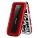 Artfone senior cell phone without a contract 2G GSM folding cell phone with large buttons pensioner cell phone for seniors with SOS emergency call button mobile phone 2.4 inch color display dual Sim flashlight-red F20-red