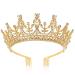 Didder Crowns for Women Rhinestone Crown Tiara  Tiaras and Crowns for Women  Tiaras for Girls Gold Crown for Girls Elegant Princess Crown Tiara with Combs Wedding Bridal Tiara Birthday Prom Party Gold 1 Count (Pack of 1)