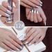 18 ml Metal Nail Polish Mirror Effect - Mirror Nail Polish Chrome Nail Polish - Mirror Effect High Gloss Gel Manicure Nail Polish - Durable Not Removable (Champagne Silver 12) - Buy Online on SooperMarket.com