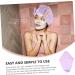 MAGICLULU 3pcs Bunny Ears Dry Hair Hat Coral Fleece Hair Mask Absorb Water Violet - Buy Online on SooperMarket.com