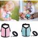 Adjustable Rabbit Dishes & Leash Set for Small Animals 2 Pieces in Blue & Pink | Perfect for Rabbits Hares Hamsters & Cats | Outdoor Use - Buy Online on SooperMarket.com